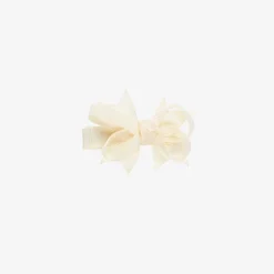 Bowtique London Hair Accessories*Girls Ivory Bow Hair Clip (4cm)