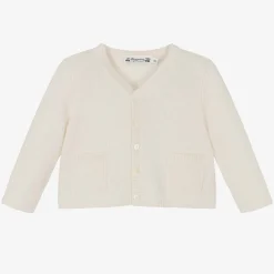 Bonpoint Tops*Girls Ivory Cashmere Cardigan