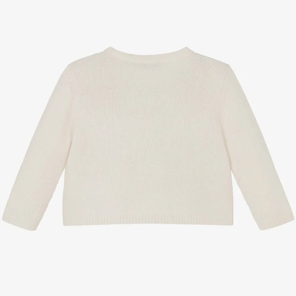 Bonpoint Tops*Girls Ivory Cashmere Cardigan