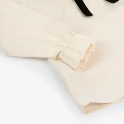 Phi Clothing Tops*Girls Ivory Cotton Bow Collar Blouse