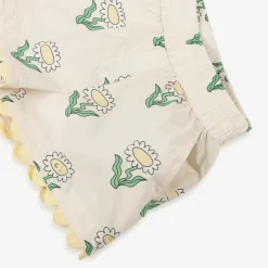 Stella McCartney Kids Shorts*Girls Ivory Cotton Daisy Shorts
