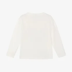 NAME IT Tops*Girls Ivory Cotton Festive Penguin Top