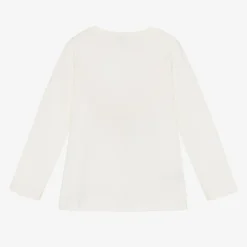 Mayoral Tops*Girls Ivory Cotton Festive Top
