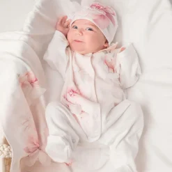 Sofija Gifts|Babysuits*Girls Ivory Cotton Floral Babysuit Set