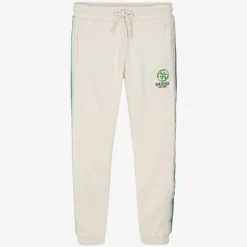 Guess Trousers*Girls Ivory Cotton 4G Logo Joggers