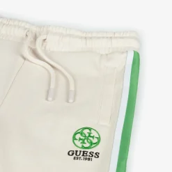 Guess Trousers*Girls Ivory Cotton 4G Logo Joggers