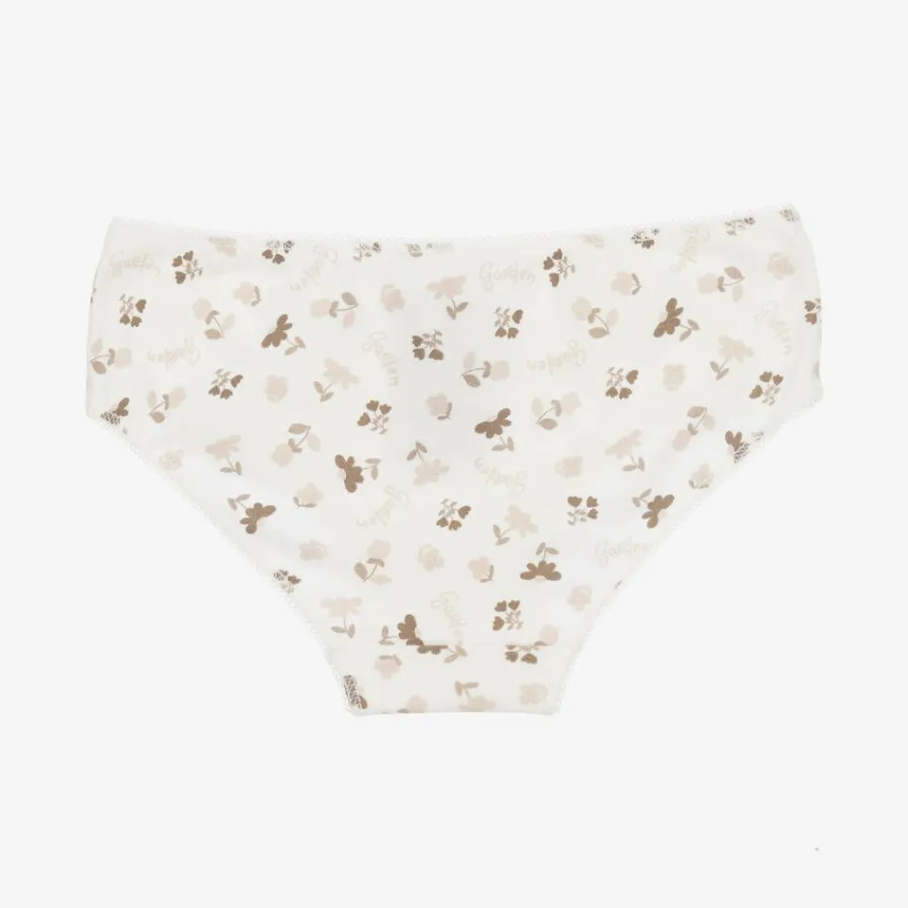Mayoral Underwear*Girls Ivory Cotton Knickers (4 Pack)