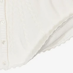 Sarah Louise Coats & Jackets|Coats & Jackets*Girls Ivory Cotton Knit Cape