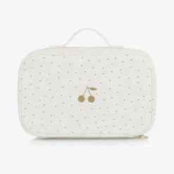 Bonpoint Bags|Bags*Girls Ivory Cotton Polka Dot Washbag (24cm)