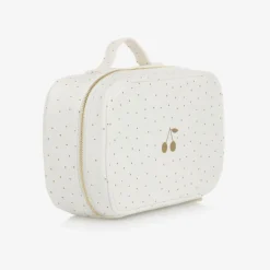 Bonpoint Bags|Bags*Girls Ivory Cotton Polka Dot Washbag (24cm)