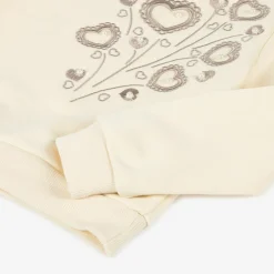 Le Chic Tops*Girls Ivory Cotton Sweatshirt