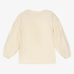 KENZO KIDS Tops*Girls Ivory Cotton Tiger Print Top