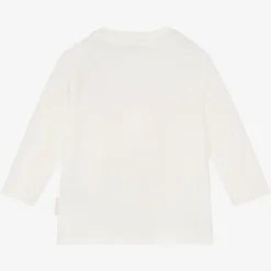Moncler Enfant Tops*Girls Ivory Cotton Top