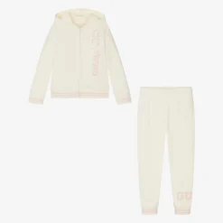 Guess Tracksuits*Girls Ivory Cotton Tracksuit