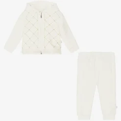 Sofija Tracksuits|Tracksuits*Girls Ivory Cotton Tracksuit