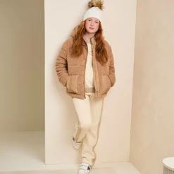 Moncler Enfant Tracksuits*Girls Ivory Cotton Tracksuit