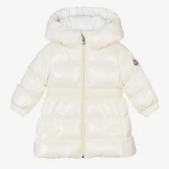 Moncler Enfant Coats & Jackets*Girls Ivory Down Padded Alis Coat