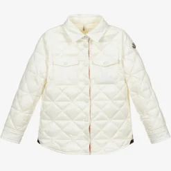 Moncler Enfant Coats & Jackets*Girls Ivory Down Padded Jacket