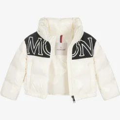 Moncler Enfant Coats & Jackets*Girls Ivory Down Padded Jacket