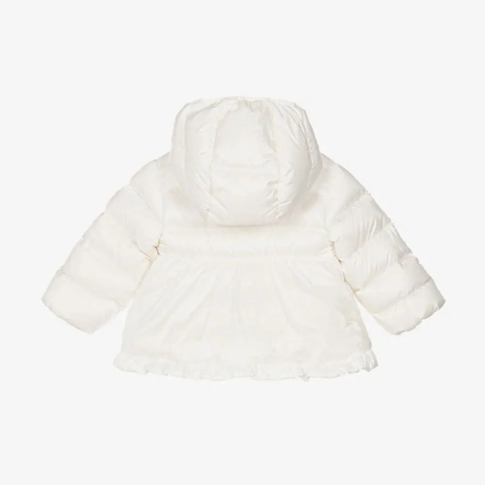 Moncler Enfant Coats & Jackets*Girls Ivory Down Padded Odile Coat