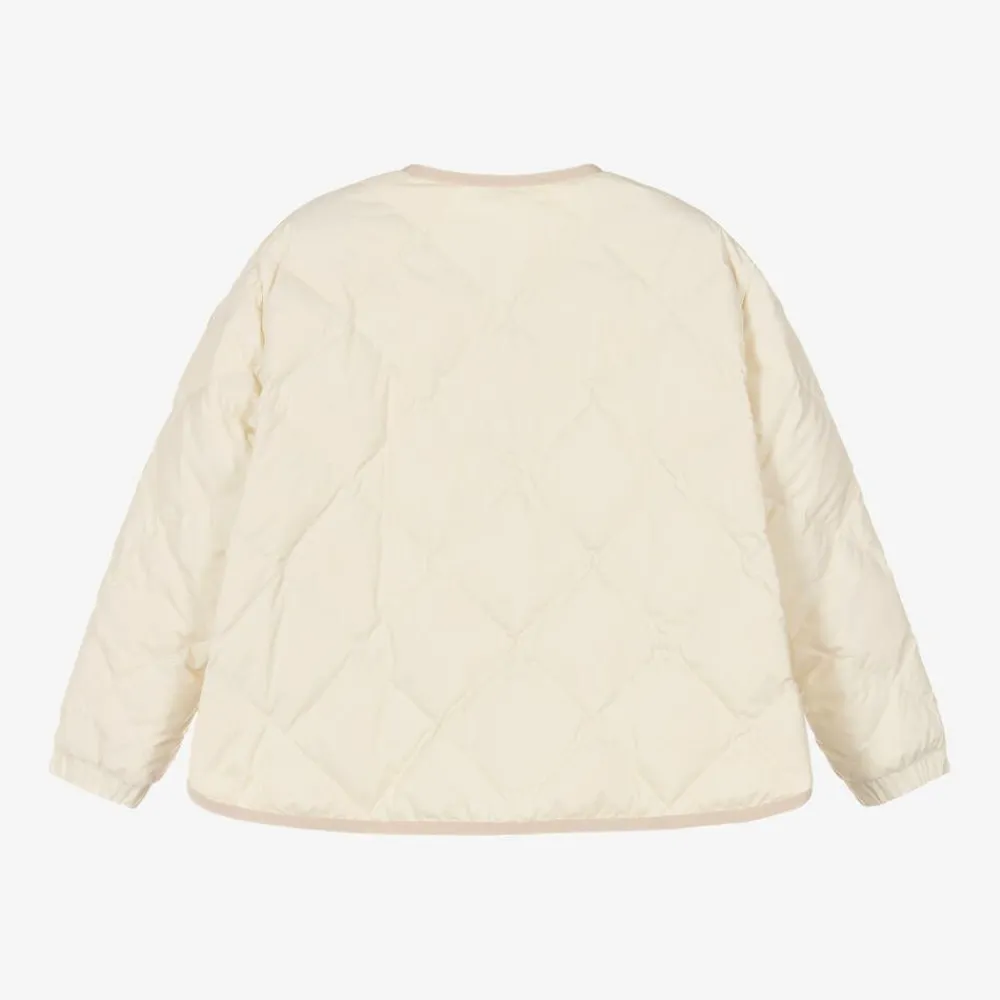 Moncler Enfant Coats & Jackets*Girls Ivory Down-Quilted Ursella Jacket