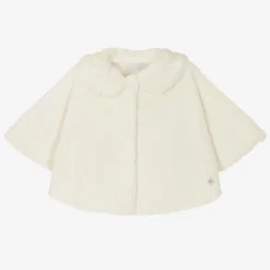 Artesanía Granlei Coats & Jackets*Girls Ivory Faux Fur Cape
