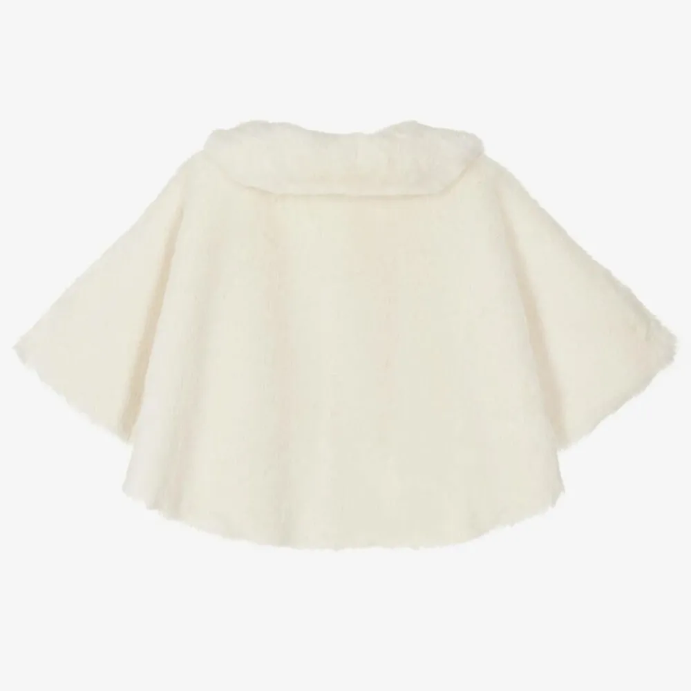 Artesanía Granlei Coats & Jackets*Girls Ivory Faux Fur Cape