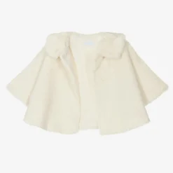 Artesanía Granlei Coats & Jackets*Girls Ivory Faux Fur Cape