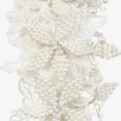 Sienna Likes To Party Hair Accessories*Girls Ivory Floral Hairband