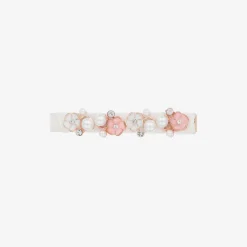 David Charles Hair Accessories*Girls Ivory Flower Hair Clip (8cm)