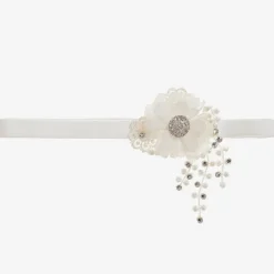 Cute Cute Hair Accessories*Girls Ivory Flower Headband