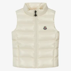 Moncler Enfant Coats & Jackets*Girls Ivory Ghany Down Padded Gilet