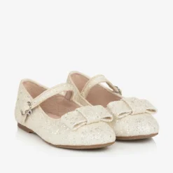 Age of Innocence Pumps & Ballerinas|Pumps & Ballerinas*Girls Ivory Glitter Bow Pumps White