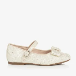 Age of Innocence Pumps & Ballerinas|Pumps & Ballerinas*Girls Ivory Glitter Bow Pumps White