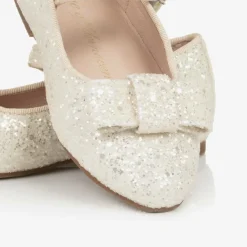 Age of Innocence Pumps & Ballerinas|Pumps & Ballerinas*Girls Ivory Glitter Bow Pumps White