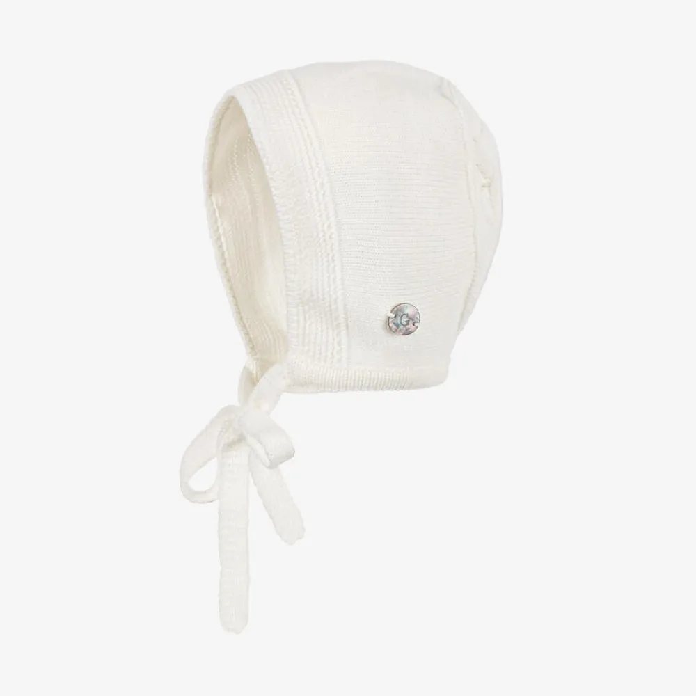 Artesanía Granlei Gifts|Babysuits*Girls Ivory Knitted Babysuit & Hat Set