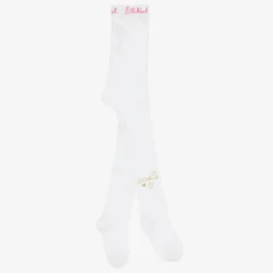 Billieblush Tights*Girls Ivory Logo Tights