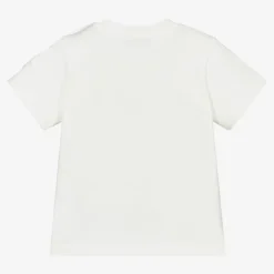 Moncler Enfant Tops*Girls Ivory Love T-Shirt