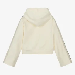 Palm Angels Tops*Girls Ivory Milano Jersey Hoodie