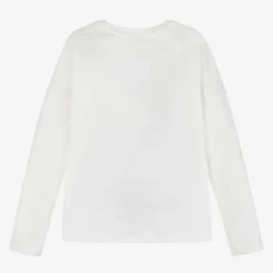 Chloé Tops*Girls Ivory Organic Cotton Top