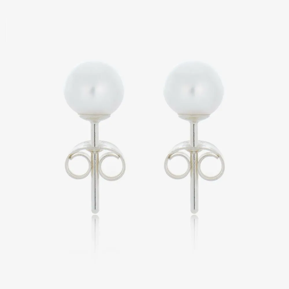 Raw Pearls Jewellery|Gifts*Girls Ivory Pearl Earrings (5mm)