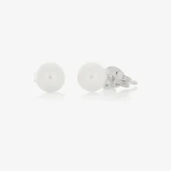 Raw Pearls Jewellery|Gifts*Girls Ivory Pearl Earrings (5mm)