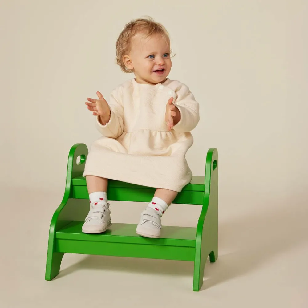 Petit Bateau Dresses*Girls Ivory Quilted Heart Cotton Dress