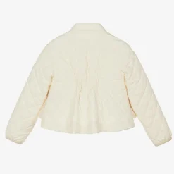Moncler Enfant Coats & Jackets*Girls Ivory Quilted Kamaria Jacket