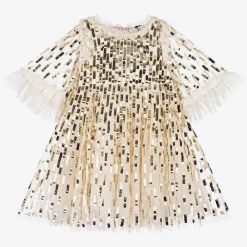 Needle amp; Thread Gifts*Girls Ivory Tulle & Sequin Dress