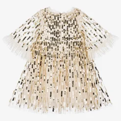 Needle amp; Thread Gifts*Girls Ivory Tulle & Sequin Dress