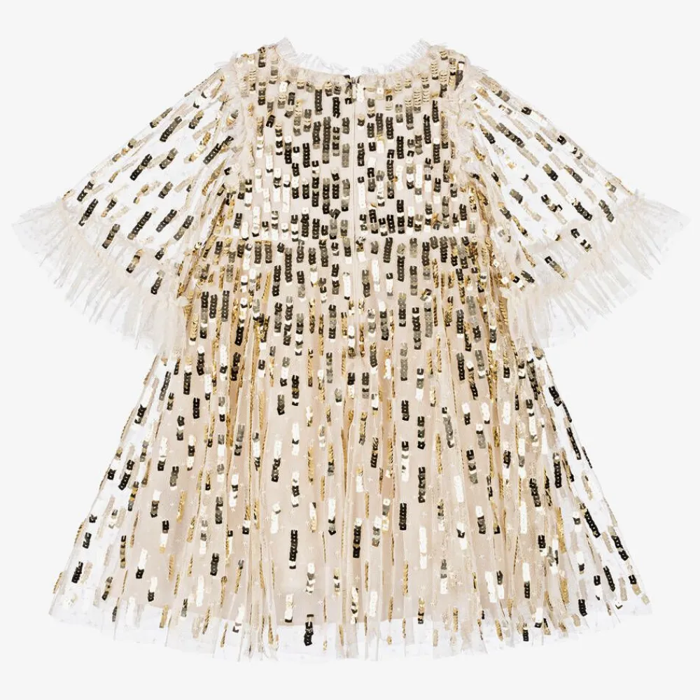 Needle amp; Thread Gifts*Girls Ivory Tulle & Sequin Dress