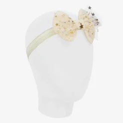 Cute Cute Hair Accessories*Girls Ivory Tulle Bow Headband