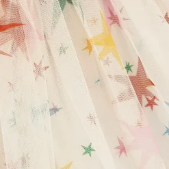 Stella McCartney Kids Skirts*Girls Ivory Tulle Star Print Skirt