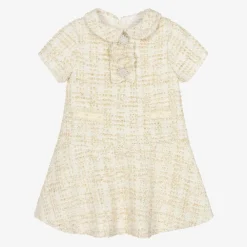 Patachou Dresses*Girls Ivory Tweed Dress